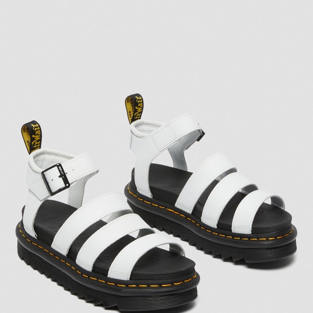 Dr. Martens White and Black Sandals
